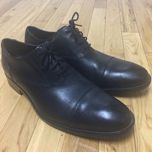 Cole Haan Black Cap Toe Dress Shoes